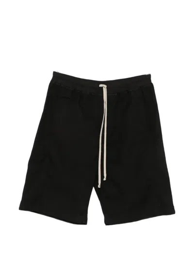 Rick Owens Drkshdw Wide Pusher Shorts In Black