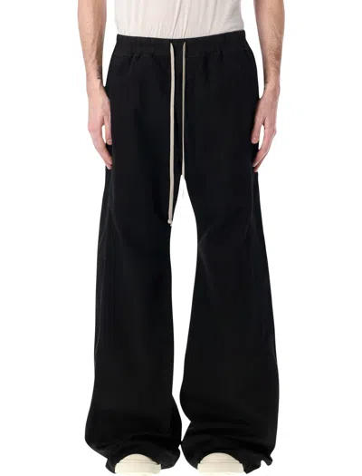 Rick Owens Drkshdw Mens Black Wide Pusher Cotton-jersey Jogging Bottoms Xl