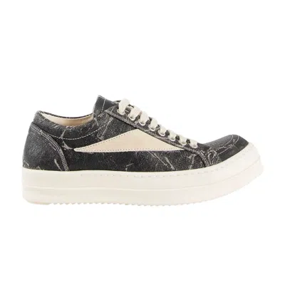 Pre-owned Rick Owens Drkshdw Wmns Vintage Sneaker 'black Washed Foil Milk' | Women's Size 35