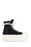 Rick Owens Drkshdw Black Porterville Double Bumper Sneaks Sneakers In Black