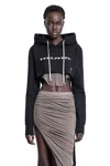 Rick Owens Drkshdw Woman Black Sweatshirts In Black