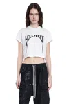 Rick Owens Drkshdw Cropped Small Level T-shirt In Black