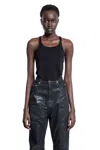 Rick Owens Drkshdw Woman Black Tops In Black