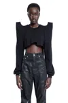 Rick Owens Drkshdw Hollywood Cropped Tecsweat In Black