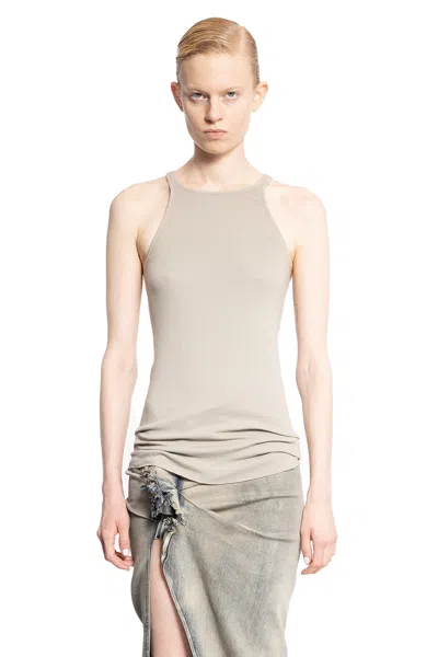 Rick Owens Drkshdw Woman Grey Tops In White