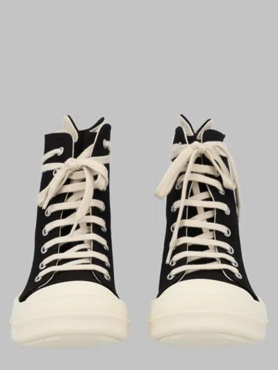 Rick Owens Drkshdw Lace Up High Top Platform Star Sneakers In Multi