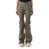 Rick Owens Drkshdw Drkshdw By Rick Owens Bootcut Denim Pants In Dust