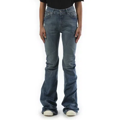 RICK OWENS DRKSHDW WOMEN'S BIAS BOOTCUT JEANS