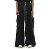 Rick Owens Drkshdw Black Porterville Double Cargo Jumbo Belas Trousers In Black