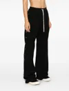 Rick Owens Drkshdw Wide-leg Track Pants In 09 Black