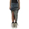 Rick Owens Drkshdw Women's Low Twist Skirt In Gray