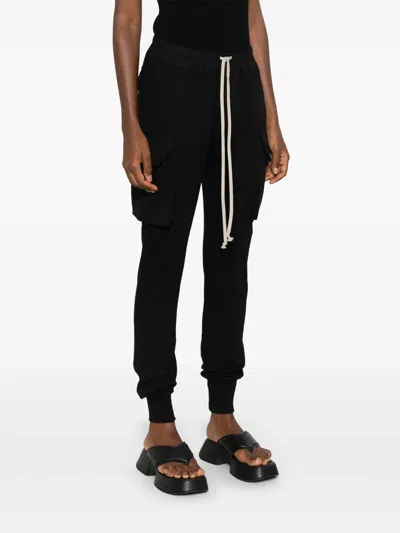 Rick Owens Drkshdw Women Mastodon Cut Pants In 09 Black