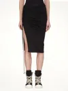Rick Owens Drkshdw Women's Soft Edfu Knee Skirt In Black