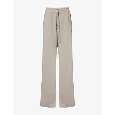 Rick Owens Drkshdw Womens Geth Belas Cotton Jogging Bottoms Mineral