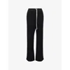 Rick Owens Drkshdw Womens Black Pusher Straight-leg Cotton-jersey Jogging Bottoms In Black