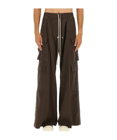 RICK OWENS DRKSHDW WOOL CARGO TROUSERS