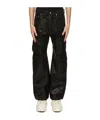 Rick Owens Drkshdw Work Jeans In Black