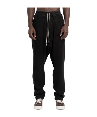 Rick Owens Drkshdw Workwear Drawstring Pants In Black