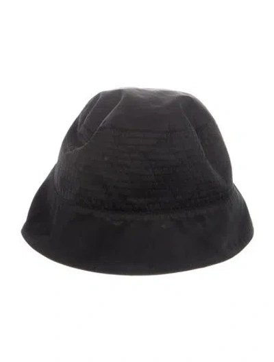 Pre-owned Rick Owens Drkshdw Woven Bucket Hat In Black