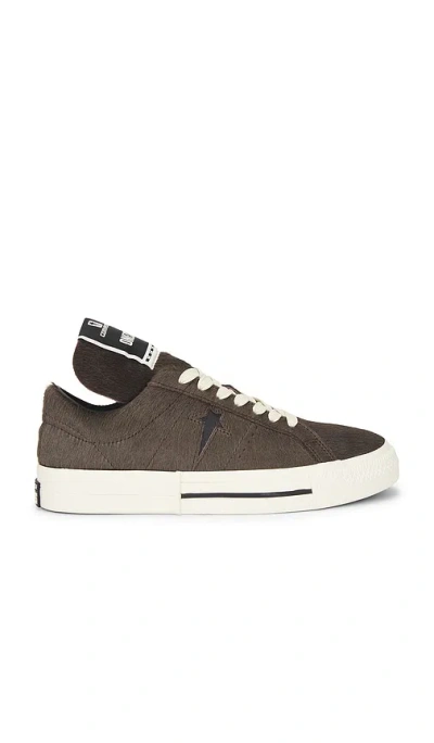 Rick Owens Drkshdw Rick Owens Converse X Drkshdw One Star Low Top 7809 Dark Dust In Brown