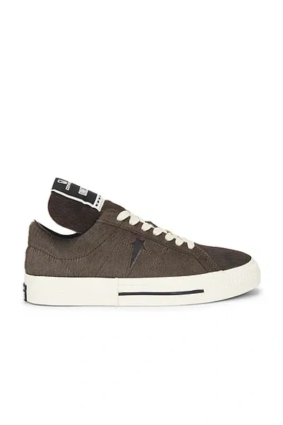 Rick Owens Drkshdw Rick Owens Converse X Drkshdw One Star Low Top 7809 Dark Dust In Brown
