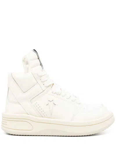 Rick Owens Drkshdw White Converse Edition Turbowpn Sneakers