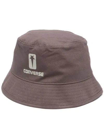 Rick Owens Drkshdw X Drkshdw Logo-print Bucket Hat In Brown