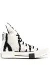 Rick Owens Drkshdw Black & White Converse Edition Turbodrk Sneakers In White