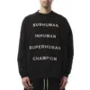 Rick Owens Drkshdw X Men's Champion X Drkshdw Jumbo Sweatshirt In Black