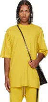 Rick Owens Drkshdw Yellow Concordians Jumbo Ss T-shirt In Yellow