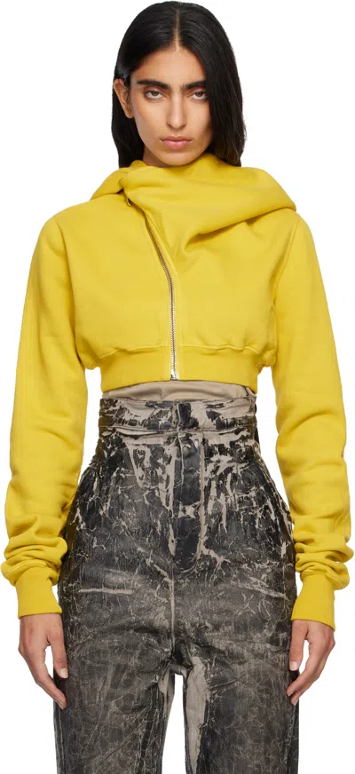 Rick Owens Drkshdw Yellow Concordians Micro Mountain Hoodie
