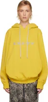 Rick Owens Drkshdw Yellow Concordians Oversized Hoodie In Multi
