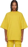Rick Owens Drkshdw Yellow Concordians Tommy T-shirt In Yellow