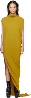 Rick Owens Drkshdw Yellow Edfu T Maxi Dress In 92 Ochre