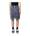 Rick Owens Drkshdw Zip-fastened Drawstring Shorts In Blue