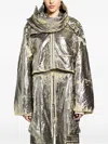 Rick Owens Drkshdw Silver Concordians Convertible Jacket In Silver