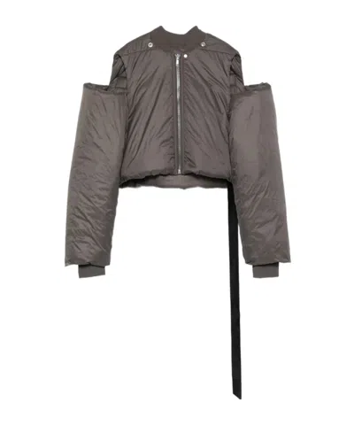 RICK OWENS DRKSHDW ZIP-FRONT CROPPED JACKET