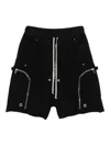 Rick Owens Drkshdw Bauhaus Shorts In Tencel Ripstop In Black