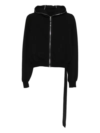 Rick Owens Drkshdw Zip-up Hoodie In Black