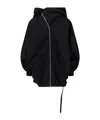 Rick Owens Drkshdw Zip-up Hoodie In Black
