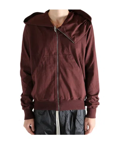 Rick Owens Drkshdw Zip-up Hoodie In Black