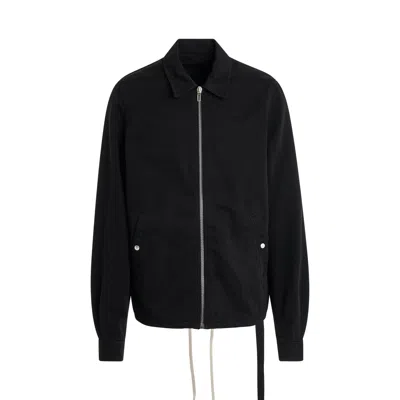 Rick Owens Drkshdw Zipfront 棉斜纹布夹克 In Black