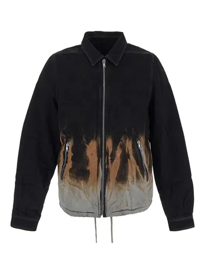 Rick Owens Drkshdw Drkshdw By Rick Owens Cotton Full-zip Sweatshirt In Black