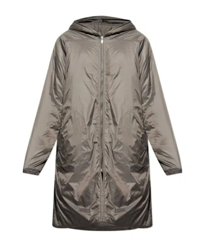 Rick Owens Drkshdw Long-sleeved Cotton Jacket In Gray