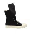 Rick Owens Drkshdw Drkshdw By Rick Owens Man Boot Black Size 9 Textile Fibers In Black