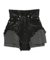 Rick Owens Drkshdw Zippered Shorts In Black