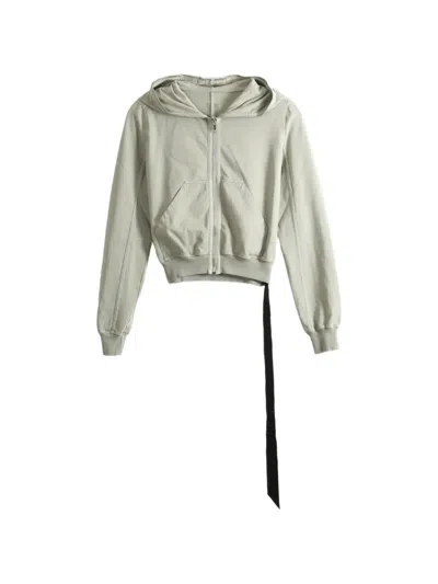 Rick Owens Drkshdw Zip-up Hoodie In Green