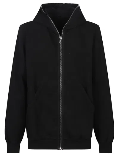 Rick Owens Drkshdw Zip-up Sweatshirt In Black