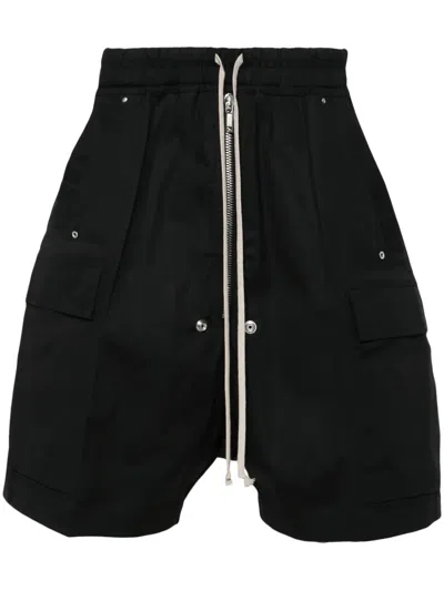 Rick Owens Black Porterville Bela Boxers Shorts In 09 Black
