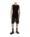 Rick Owens Drop-crotch Bermuda Shorts In Black